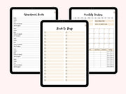 Digital Reading Journal, Book Tracker, Reading Planner, Reading Tracker, Digital Notebook, Reading Log, GoodNotes, Book Review, Bookshelf