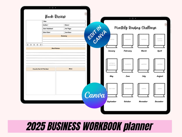 Digital Reading Journal, Book Tracker, Reading Planner, Reading Tracker, Digital Notebook, Reading Log, GoodNotes, Book Review, Bookshelf