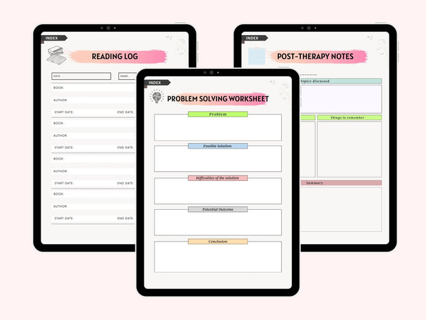 2025 Mental Health Planner Bundle, Self-Care Digital Journal, Printable Therapy and Wellness Templates, Mental Health Planner, Mental Health