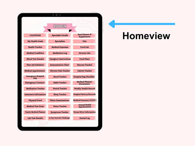 Digital Medical Planner Template | Healthcare Planner | Health Planner | Medication Tracker | Medical Binder | Canva Wellness Template Kit