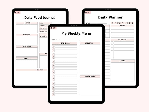 Digital Weight Loss Journal, Digital Planner, iPad Planner, GoodNotes Planner ,Fitness Planner, Workout Planner, Meal Planner, Weight Track
