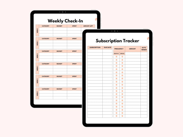 Digital Financial Budget Planner, Finance Tracker, GoodNotes Budget Planner, Undated Finance Planner, Monthly Budget, iPad Finance Template