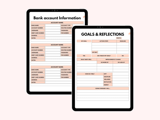 Digital Financial Budget Planner, Finance Tracker, GoodNotes Budget Planner, Undated Finance Planner, Monthly Budget, iPad Finance Template