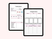 Editable Digital Social Media Planner for iPad (GoodNotes) - Content Calendar, Marketing Plan, Instagram, TikTok, YouTube