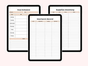 Pet Care Planner, Pet Health Record, Pet Medical Planner, Pet Checklists, Pet Worksheets, Vaccination Record, Pet Sitter Notes, Pet Binder