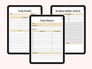 Digital Habit Tracker, GoodNotes Digital Planner, iPad Planner, Daily, Monthly, Yearly Habit Tracker, Simple Goal Tracker, Routine Tracker
