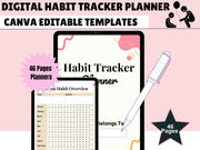 Digital Habit Tracker, GoodNotes Digital Planner, iPad Planner, Daily, Monthly, Yearly Habit Tracker, Simple Goal Tracker, Routine Tracker