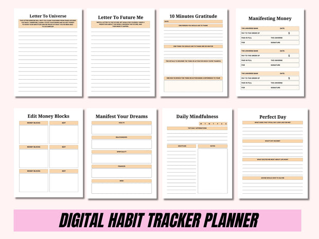 Law of Attraction Planner | Law of Attraction Journal | Manifestation Planner | Manifestation Journal | Spiritual Planner | Manifestation