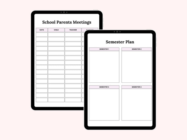 Homeschool Planner 2025 2026 Undated, Homeschool Digital Planner 2025, Goodnotes Planner iPad, Daily Planner, Home School Planner Digital