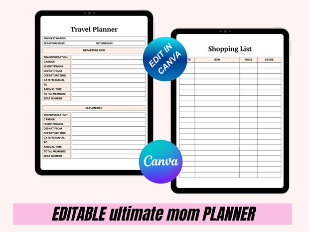 Mom Planner Stay at Home Mom Planner Printable Productivity Planner Printable Planner for Moms Digital Mom Planner Busy Mom Planner