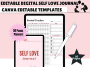 Self Love Workbook, Self Care Journal, Personal Growth Planner Mental Health Mindfulness Self-Help Bullet Journal, Daily Wellness Reflection