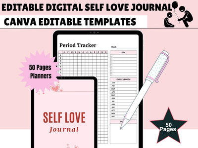 Self Love Workbook, Self Care Journal, Personal Growth Planner Mental Health Mindfulness Self-Help Bullet Journal, Daily Wellness Reflection