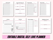 Self Love Workbook, Self Care Journal, Personal Growth Planner Mental Health Mindfulness Self-Help Bullet Journal, Daily Wellness Reflection
