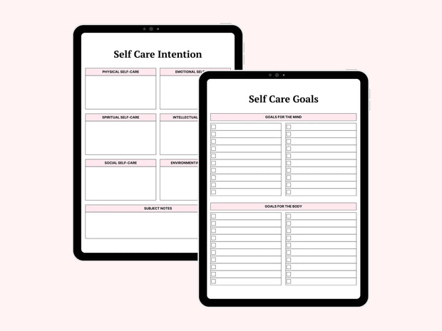 Self Love Workbook, Self Care Journal, Personal Growth Planner Mental Health Mindfulness Self-Help Bullet Journal, Daily Wellness Reflection