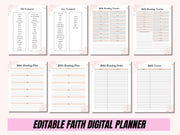 Digital Faith Planner, Prayer journal, Digital planner ipad , faith stickers, Bible Study SOAP, Christian diary, Goodnotes