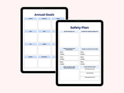 ADHD & mental health Planner, ADHD Planners therapy worksheets, ADHD planner Adults, adhd planner for work, adhd organization, adhd journal