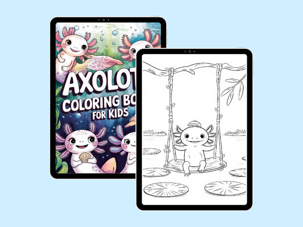 Axolotl Coloring Pages, 120+ Printable Marine Ajolote Coloring Pages for Preschool, Kindergarten Elementary School Children to Print & Color
