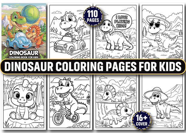 Dinosaurs Coloring Pages, Dinosaur Coloring Pages For Kids Printable, Dinosaur Coloring Sheets, Dinosaur Coloring Book, Kids Coloring Pages