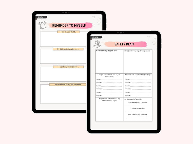 2025 Mental Health Planner Bundle, Self-Care Digital Journal, Printable Therapy and Wellness Templates, Mental Health Planner, Mental Health