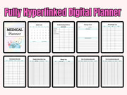 Digital Medical Planner Template | Healthcare Planner | Health Planner | Medication Tracker | Medical Binder | Canva Wellness Template Kit
