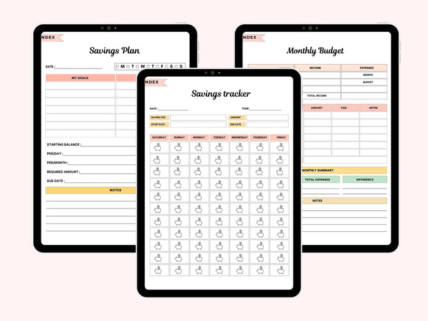 Digital Budget Planner, Digital Financial Budget Planner, Digital Finance Planner, Finance Tracker, Undated Budget Planner,GoodNotes Planner