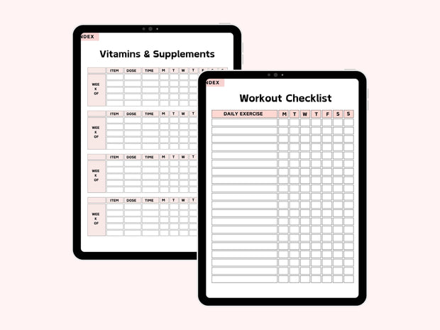 Digital Weight Loss Journal, Digital Planner, iPad Planner, GoodNotes Planner ,Fitness Planner, Workout Planner, Meal Planner, Weight Track