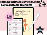 Moving Planner, Moving Checklist pdf, Moving Binder, Moving Gift, Moving list, Moving Checklist Printable, Declutter Planner, INSTANT PDF