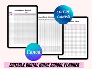 Homeschool Planner 2025 2026 Undated, Homeschool Digital Planner 2025, Goodnotes Planner iPad, Daily Planner, Home School Planner Digital