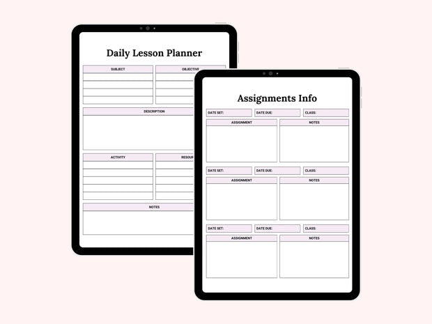 Homeschool Planner 2025 2026 Undated, Homeschool Digital Planner 2025, Goodnotes Planner iPad, Daily Planner, Home School Planner Digital