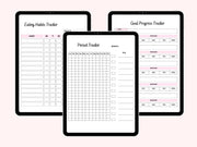 Editable Healthy Living Planner: 69 Pages of Customizable Goal Setting, Meal Planning, & Fitness Tracking (Digital Download)