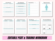 2025 PTSD/Trauma/Anxiety Printable Journal/Workbook, Anger Management/Self Care/Mental Health Therapy Workbook