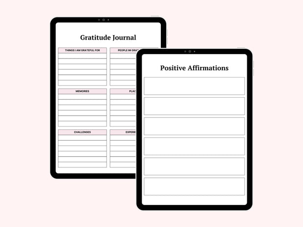 Editable Digital Yoga Planner - Printable Journal for Mindfulness, Flexibility & Wellness (PDF Download)