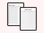 Editable Digital Yoga Planner - Printable Journal for Mindfulness, Flexibility & Wellness (PDF Download)