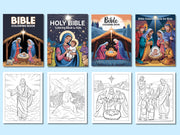 100 Bible Coloring Pages / Bible Coloring Book / Christian Coloring Book / christian printable / sunday school / digital download