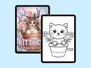 Cat Activity Book Printable Kitty Activity Pages for Kids Cat Coloring Pages Cat Themed Birthday Party Digital Download Gift for Cat Lovers