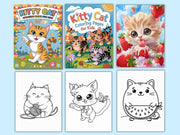 Cat Activity Book Printable Kitty Activity Pages for Kids Cat Coloring Pages Cat Themed Birthday Party Digital Download Gift for Cat Lovers