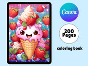 Best Seller 200 Cute Kawaii Summer Coloring Pages for Kids - Printable Digital PDF | Instant Download | Popular Item
