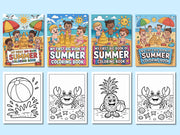 133 Cute Simple Summer Coloring Pages for Kids: High-Resolution PDF Book with Large Size & Thick Border, Perfect for Preschool, Kindergarten