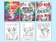 Axolotl Coloring Pages, 120+ Printable Marine Ajolote Coloring Pages for Preschool, Kindergarten Elementary School Children to Print & Color