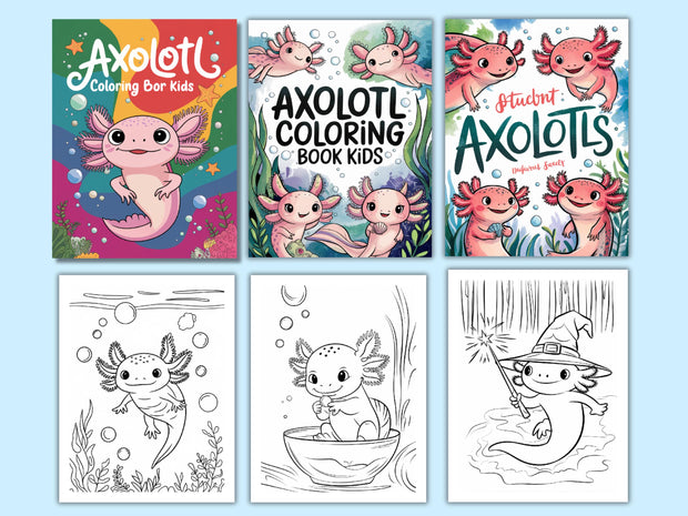 Axolotl Coloring Pages, 120+ Printable Marine Ajolote Coloring Pages for Preschool, Kindergarten Elementary School Children to Print & Color