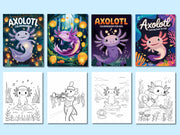 Axolotl Coloring Pages, 120+ Printable Marine Ajolote Coloring Pages for Preschool, Kindergarten Elementary School Children to Print & Color