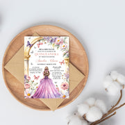 Quinceanera Digital Invitation Sweet 15 Editable Birthday Invite Quinceañera Party Template Clickable RSVP Online Form Instant Download