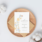 Wedding Welcome Sign, Templett Welcome Poster, Printable Wedding Welcome, Minimalist Welcome sign, Edit with TEMPLETT, WLP-PAL 5607