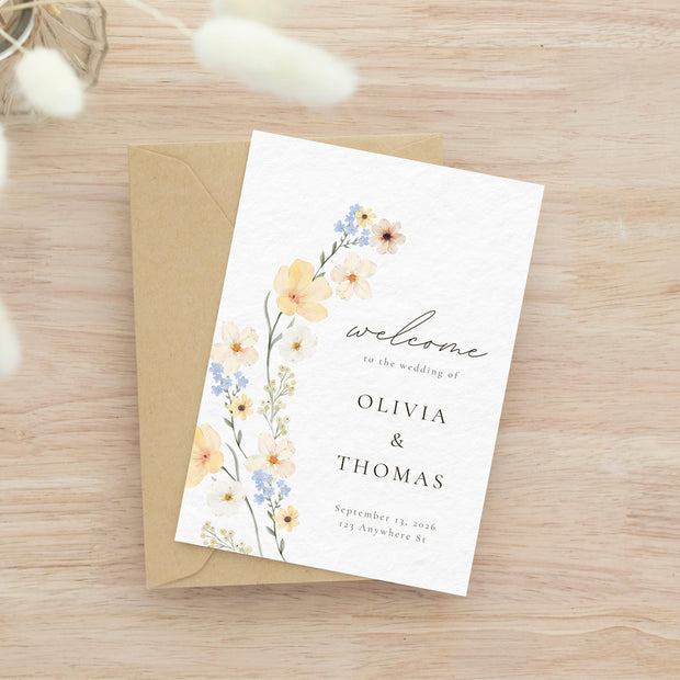 Wedding Welcome Sign, Templett Welcome Poster, Printable Wedding Welcome, Minimalist Welcome sign, Edit with TEMPLETT, WLP-PAL 5607