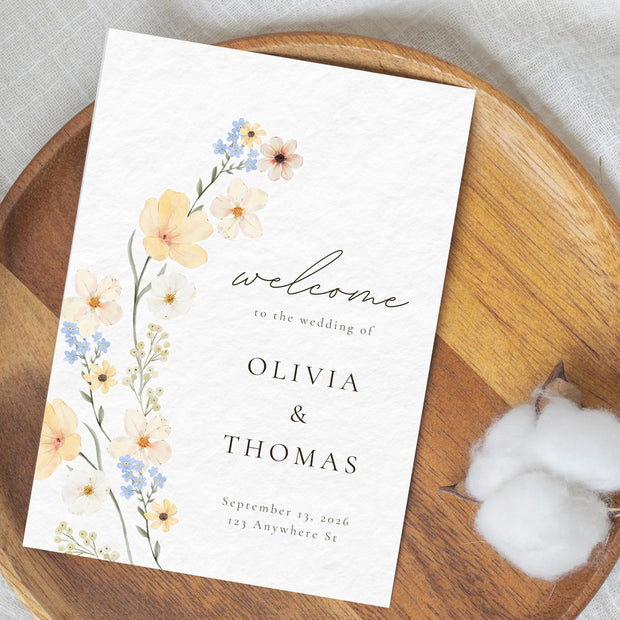 Wedding Welcome Sign, Templett Welcome Poster, Printable Wedding Welcome, Minimalist Welcome sign, Edit with TEMPLETT, WLP-PAL 5607