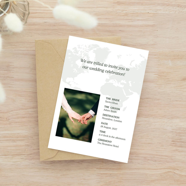 Destination Wedding Invitation, Boarding Pass Invitation, Printable Passport Wedding Invitation, Travel Theme Wedding, Template Download