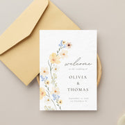 Wedding Welcome Sign, Templett Welcome Poster, Printable Wedding Welcome, Minimalist Welcome sign, Edit with TEMPLETT, WLP-PAL 5607