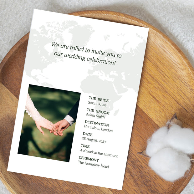 Destination Wedding Invitation, Boarding Pass Invitation, Printable Passport Wedding Invitation, Travel Theme Wedding, Template Download
