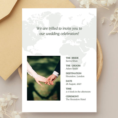 Destination Wedding Invitation, Boarding Pass Invitation, Printable Passport Wedding Invitation, Travel Theme Wedding, Template Download